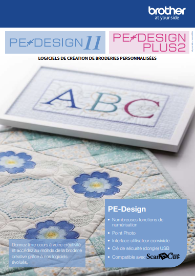 BROTHER Logiciel de broderie PE DESIGN PLUS V2