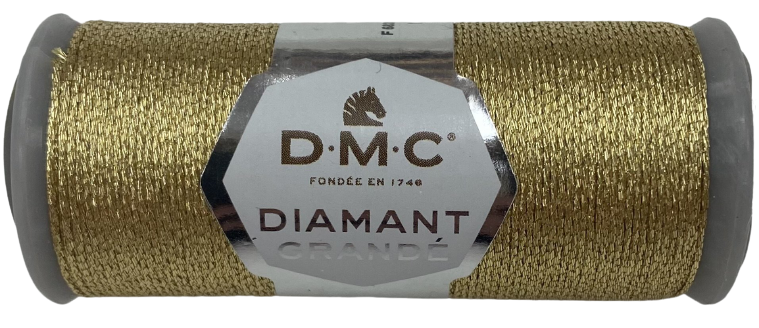Fil à broder métallisé, Diamant Grandé DMC Col G3821