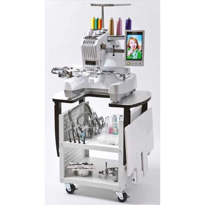 BROTHER Table meuble de rangement à roulettes spéciale machine à broder PR et VR
