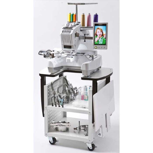 BROTHER Table meuble de rangement à roulettes spéciale machine à broder PR et VR